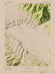 Swan Valley Idaho | Shaded Relief Topographical Map