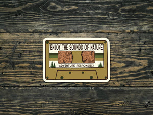 Sounds of Nature Cassette Tape Sticker