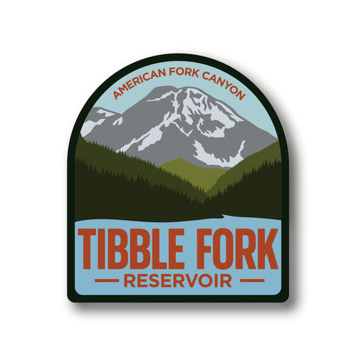 Tibble Fork Reservoir Utah Sticker | American Fork Canyon Utah Sticker