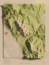 Load image into Gallery viewer, Mount Timpanogos Utah | Shaded Relief Topographic Map