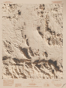 Valley of Fire State Park Nevada | Shaded Relief Rendered Map