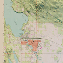 Load image into Gallery viewer, Whitefish Montana  Map Poster - Shaded Relief Topographical Map