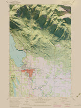 Load image into Gallery viewer, Whitefish Montana  Map Poster - Shaded Relief Topographical Map