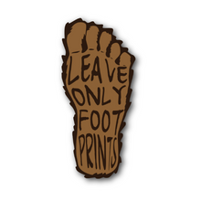 Load image into Gallery viewer, Leave Only Foot Prints Sasquatch Vinyl Sticker