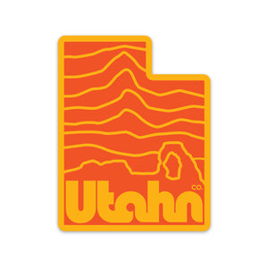 Utahn Mountains to Desert Sticker